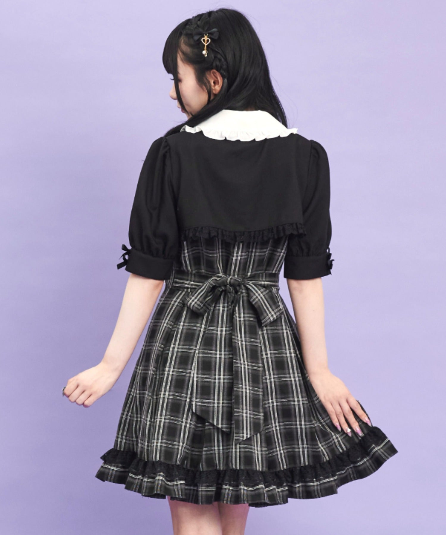 シークレットハニー Secret Honey ハートバックル付ボレロ風ワンピース (クロ) クロ