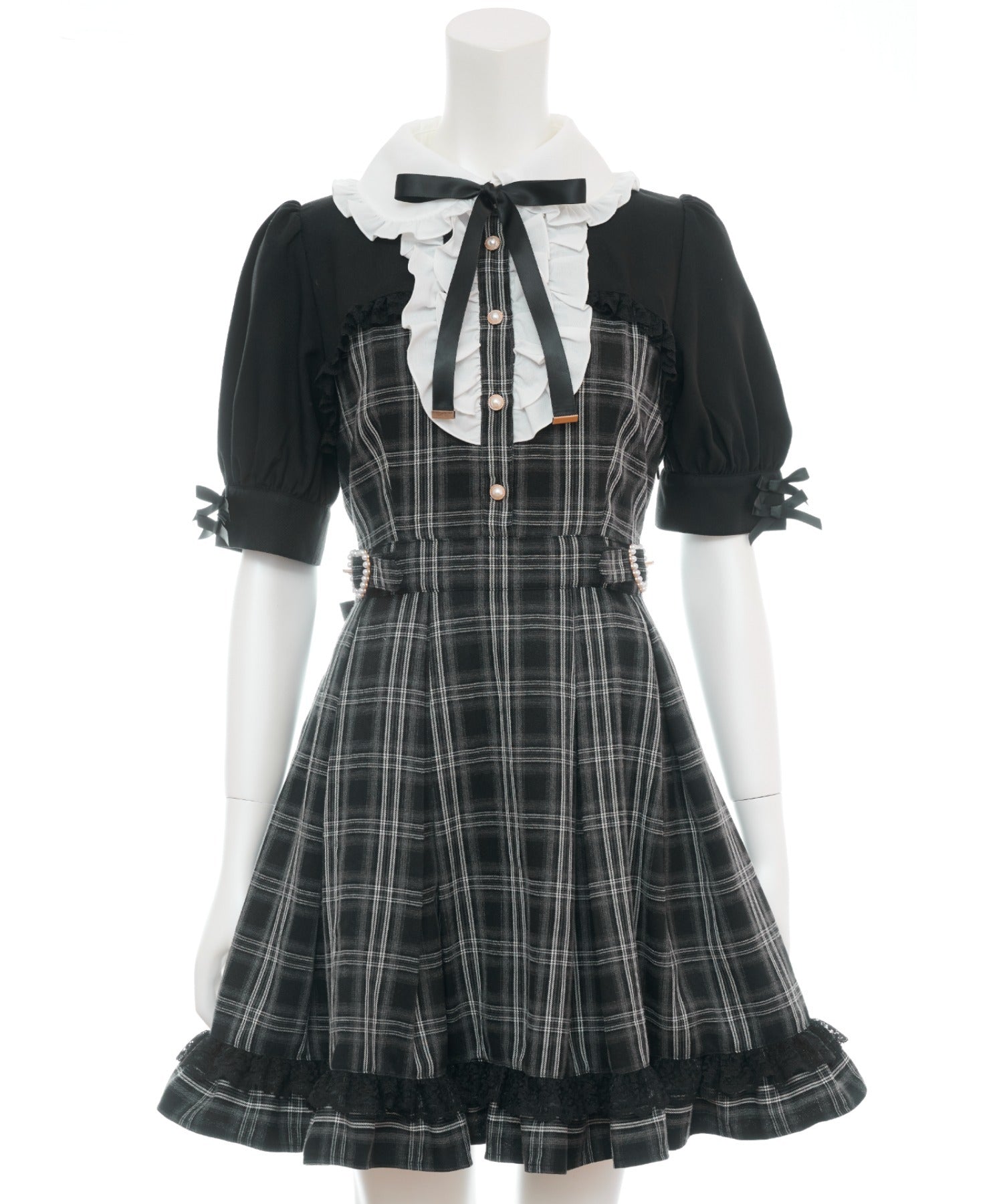 シークレットハニー Secret Honey ハートバックル付ボレロ風ワンピース (クロ) クロ