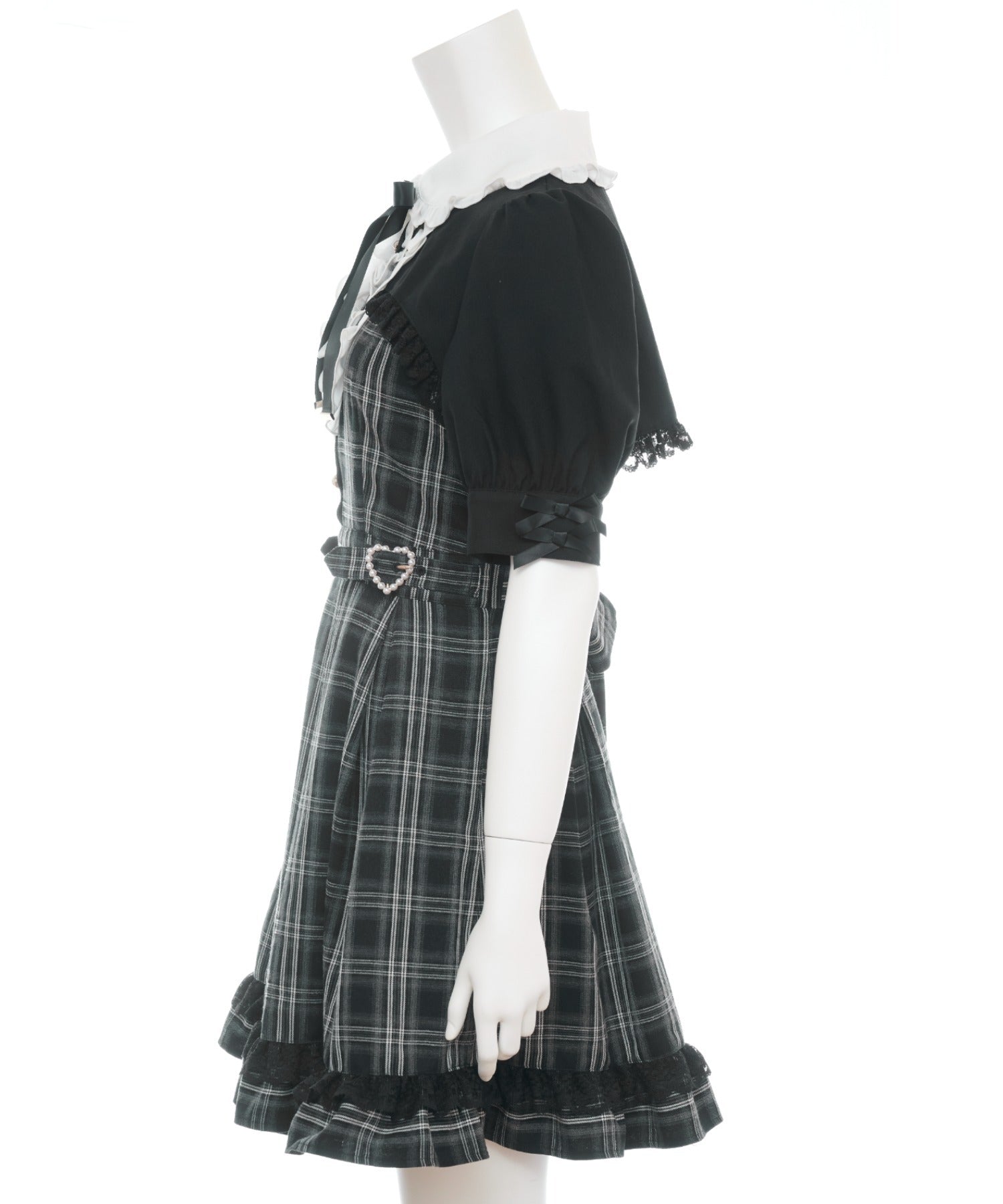 シークレットハニー Secret Honey ハートバックル付ボレロ風ワンピース (クロ) クロ