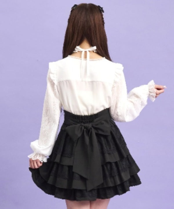 シークレットハニー Secret Honey アクセサリーチョーカー付ブラウス (ホワイト) ホワイト