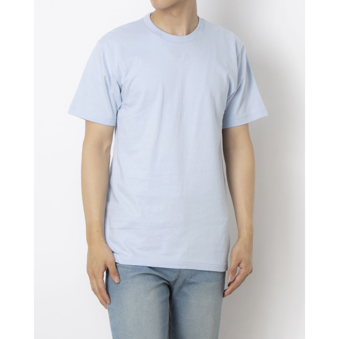 シュプリーム Supreme SUPREME シュプリーム - Tシャツ【BLANK S/S TEE KELLY LIGHT BLUE SUP-ST01】 (LIGHT BLUE) LIGHT BLUE