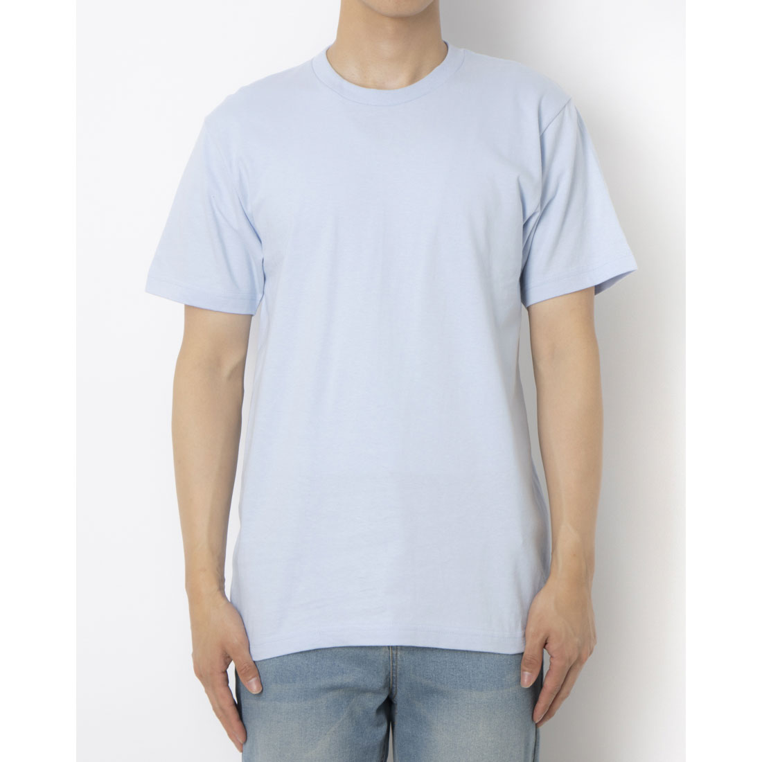 シュプリーム Supreme SUPREME シュプリーム - Tシャツ【BLANK S/S TEE KELLY LIGHT BLUE SUP-ST01】 (LIGHT BLUE) LIGHT BLUE