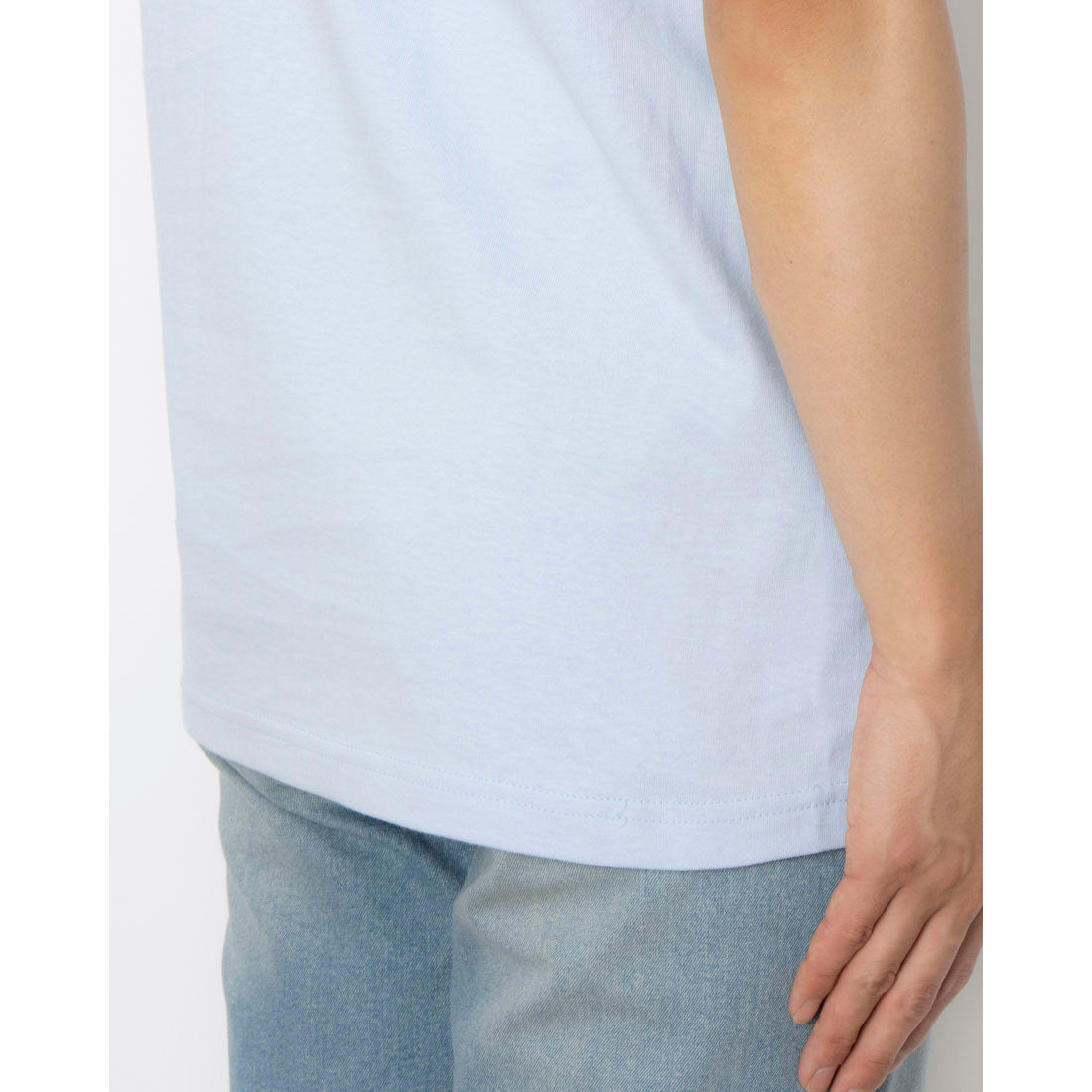 シュプリーム Supreme SUPREME シュプリーム - Tシャツ【BLANK S/S TEE KELLY LIGHT BLUE SUP-ST01】 (LIGHT BLUE) LIGHT BLUE