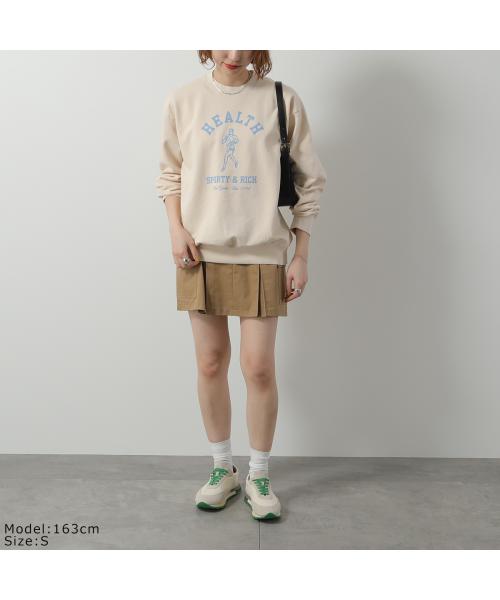 SPORTY&RICH トレーナー CRAW2348 スウェット 裏起毛 (CREAM/クリーム) CREAM/クリーム