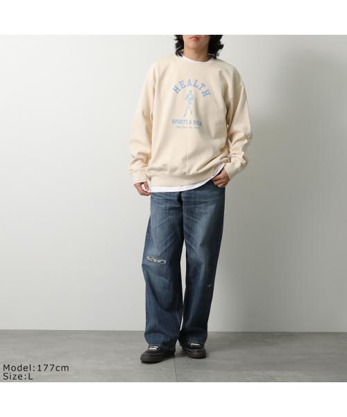 SPORTY&RICH トレーナー CRAW2348 スウェット 裏起毛 (CREAM/クリーム) CREAM/クリーム