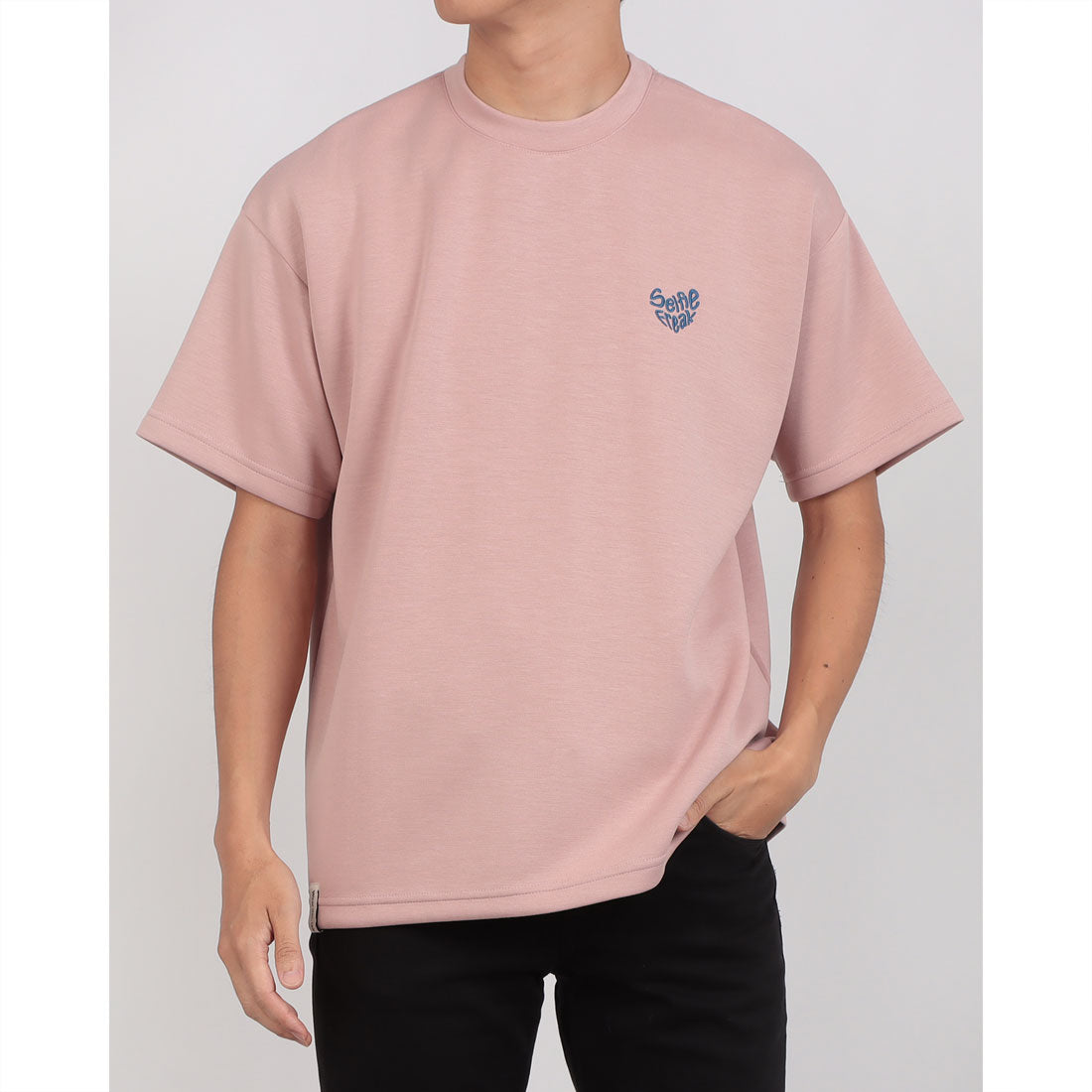 セリフィーフリーク Selfie Freak サークルボーイポンチSS Tee (pink) pink