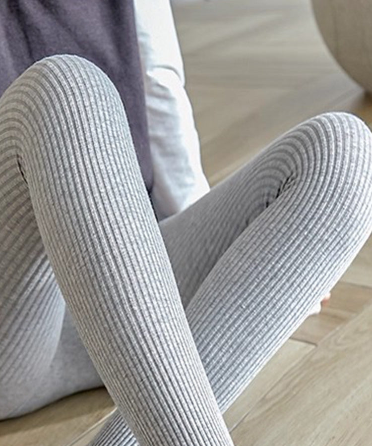 エスイーユー SEU リブニットレギンス (グレー) グレー