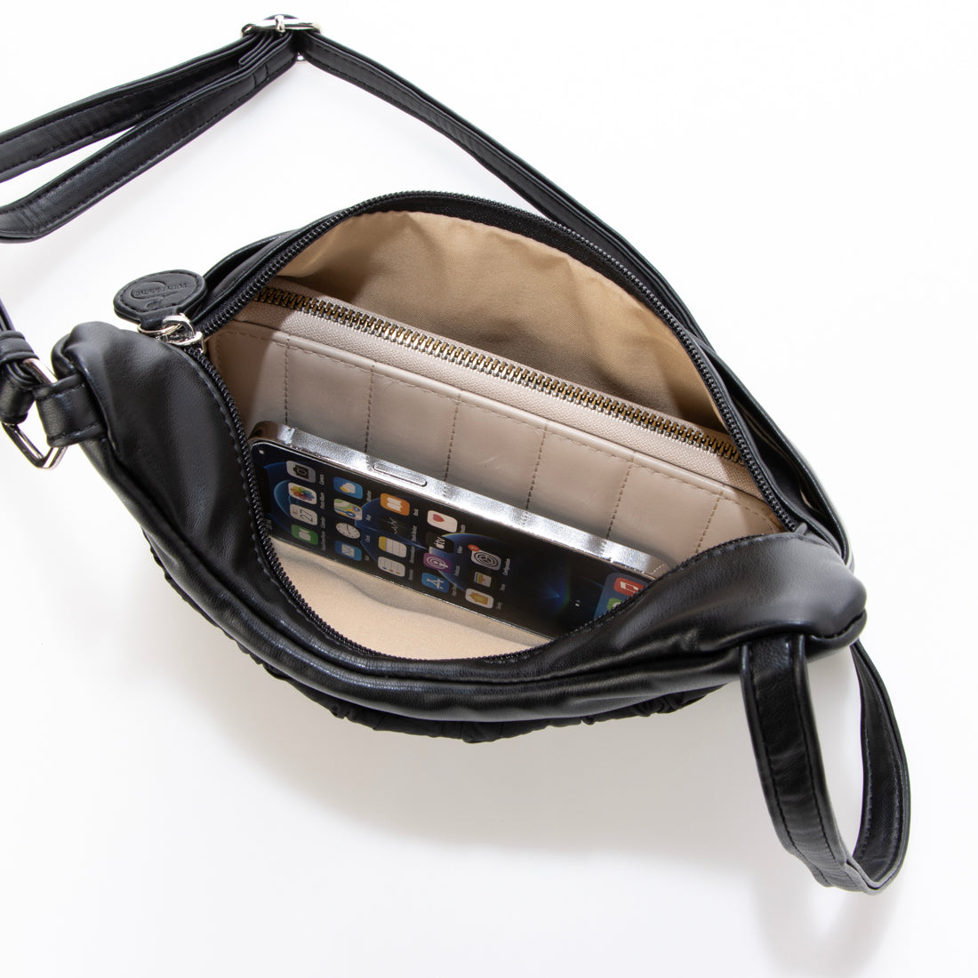 センソユニコ Sensounico POINTLIGNE ショルダーバッグ (ブラック) ブラック