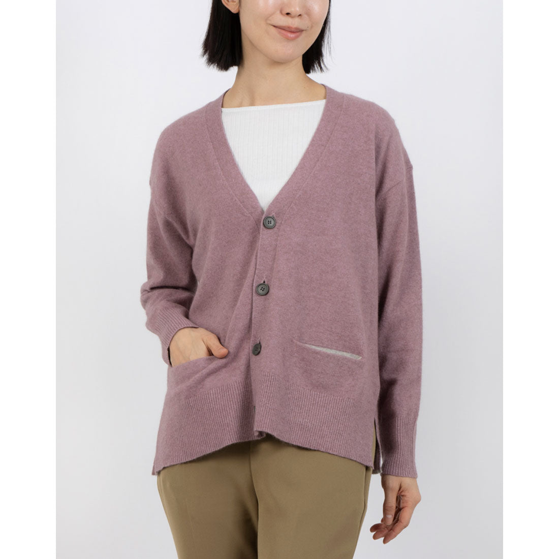 Sensounico atelier macaron color pocket cardigan