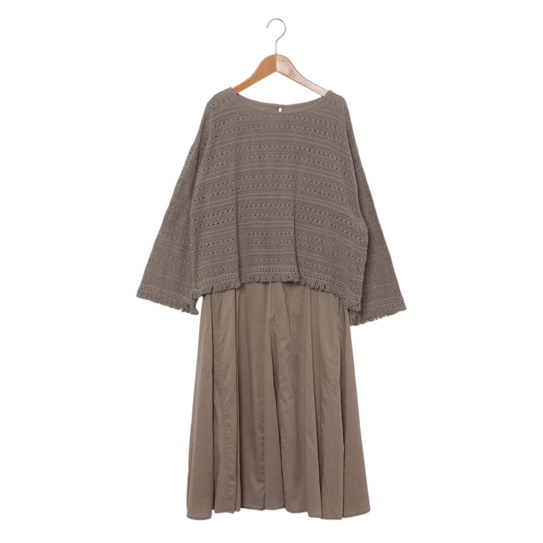 センソユニコ Sensounico and hue russell ワンピース (ライトグレー) ライトグレー