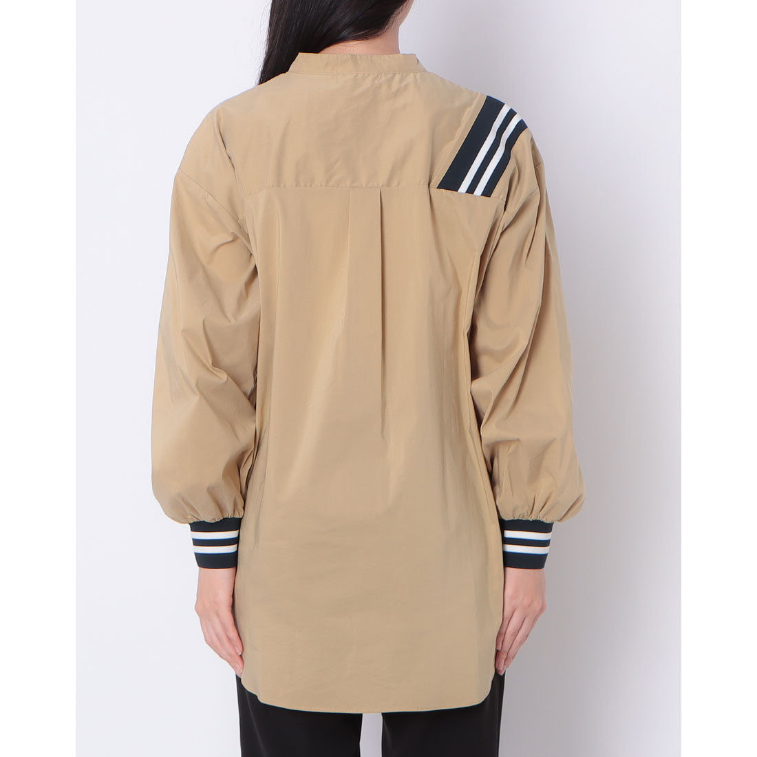 センソユニコ Sensounico Dw2R コットンPリブ ブラウス (ベージュ) ベージュ