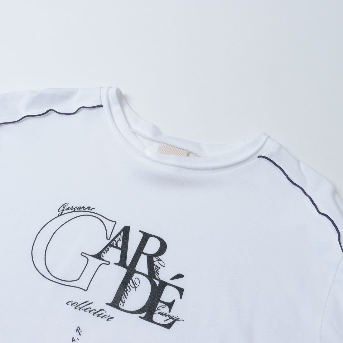 センソユニコ Sensounico ギャルデコレクティブ 30/1天竺 フィロソフィーロゴプリント プルオーバー (ブラック) ブラック