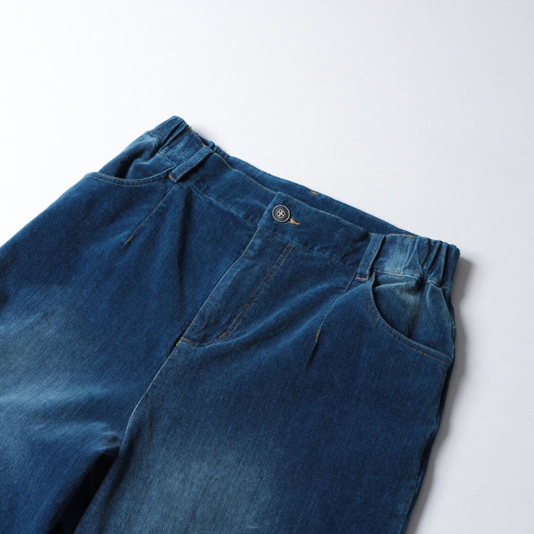 センソユニコ Sensounico Dw2R ベロアデニムWASHパンツ (ネイビー) ネイビー