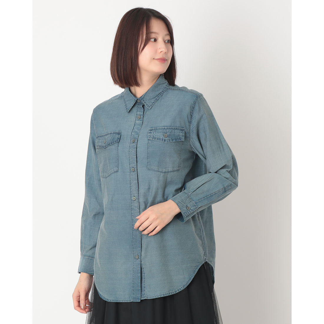 センソユニコ Sensounico LrdR epidemique ブラウス (ブルー) ブルー