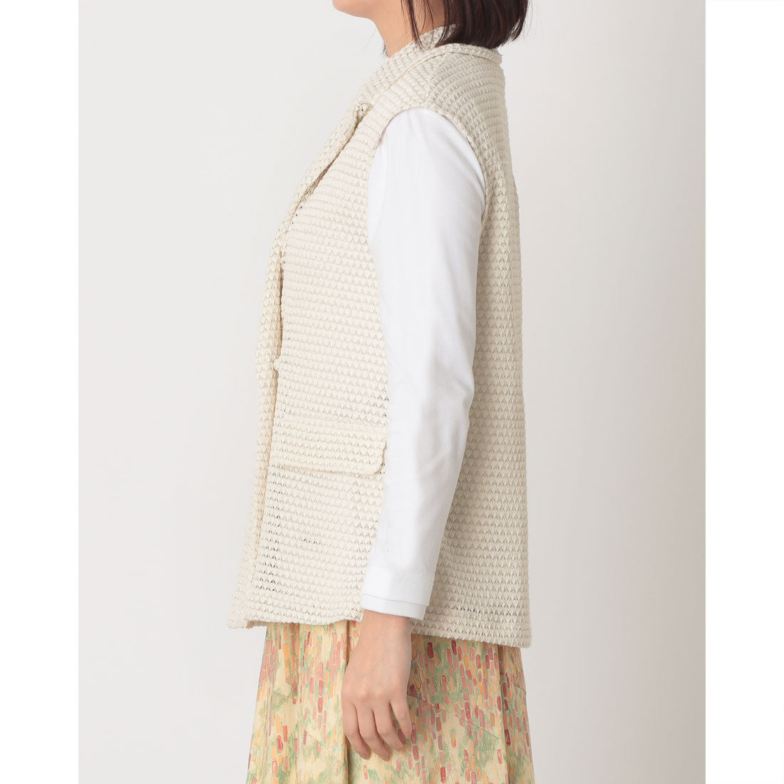 センソユニコ Sensounico LrdR aspri ベスト (ベージュ) ベージュ