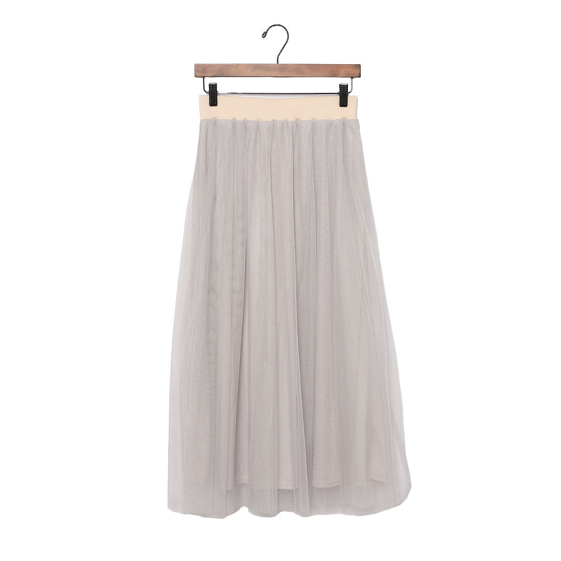 センソユニコ Sensounico Dw2R チュールギャザースカート (ライトグレー) ライトグレー
