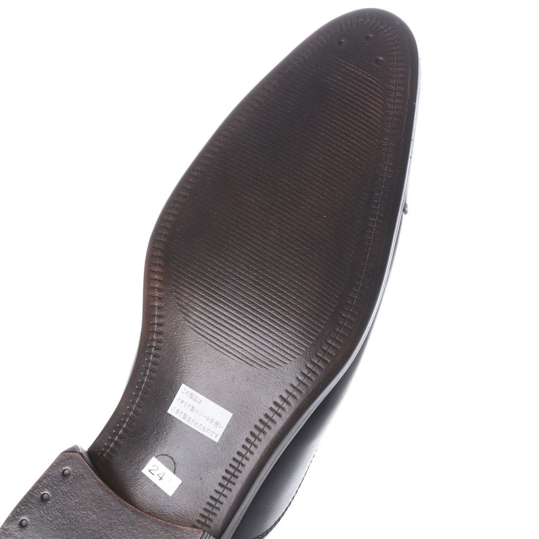 サルヴァトーレロッシ Salvatore Rossi Orvieto 内羽根レザーストレートチップ(ブラック) ブラック