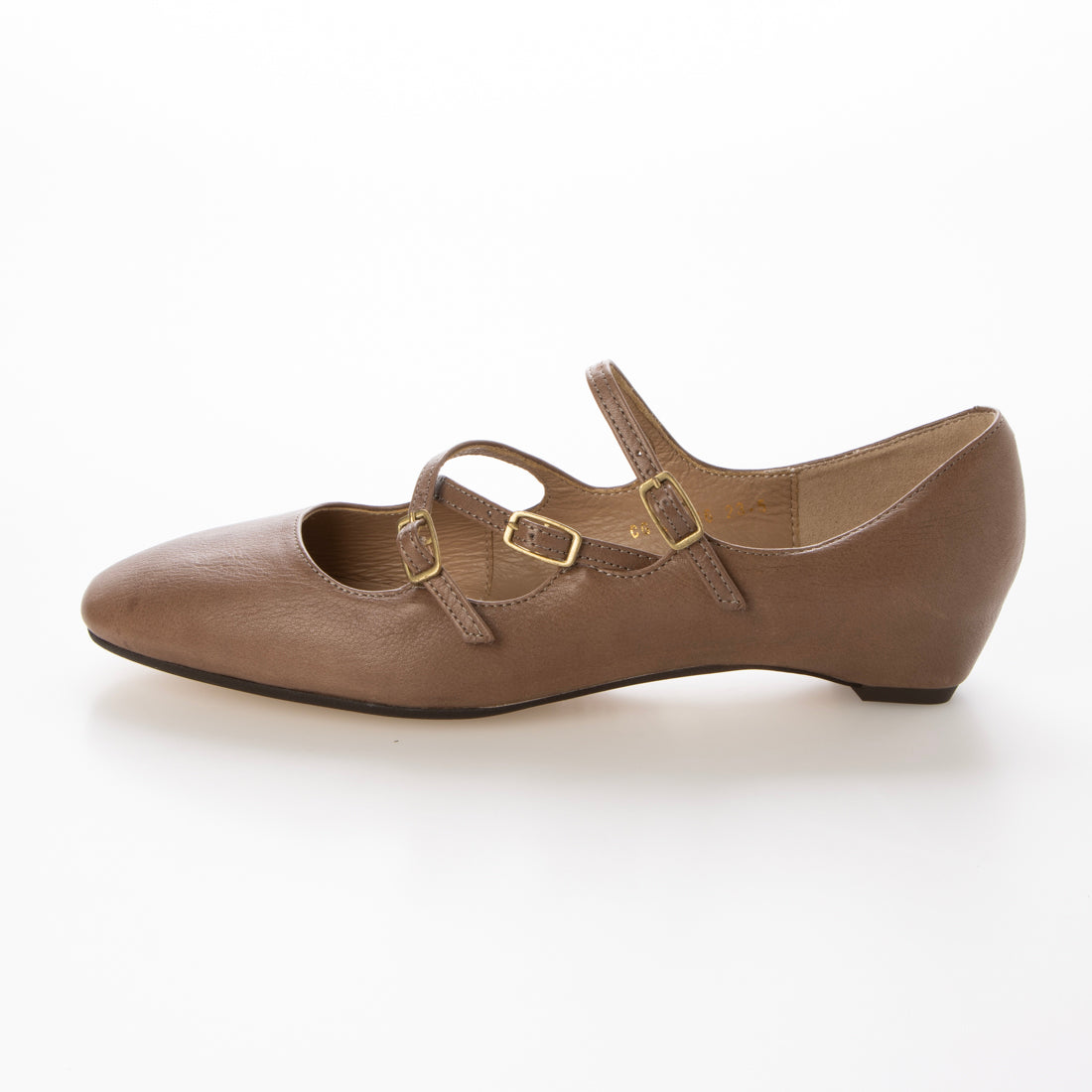 サヤ SAYA 2cmボロネーゼベルトカッターパンプス (グレージュ) グレージュ