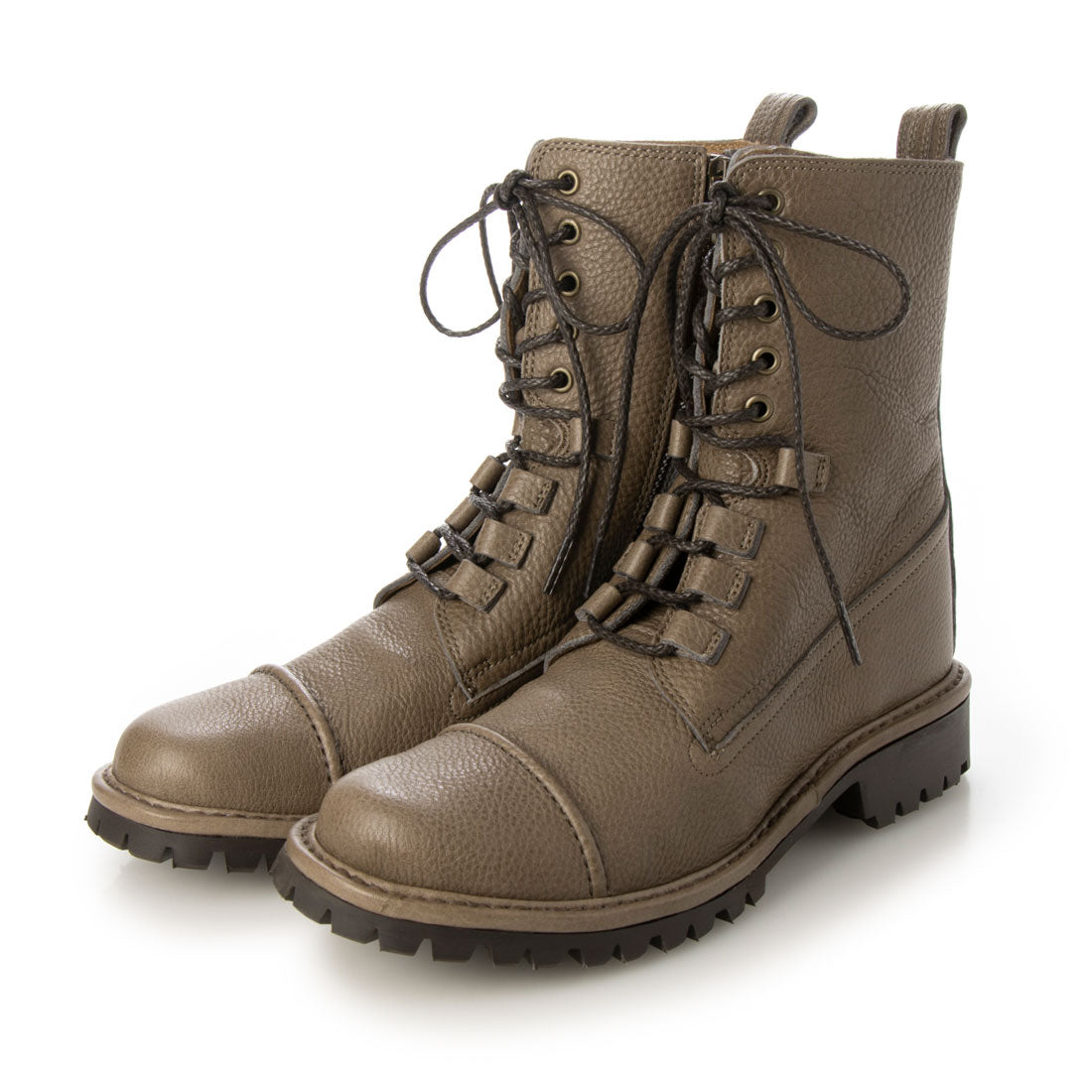 サヤ Saya レースアップショートブーツ