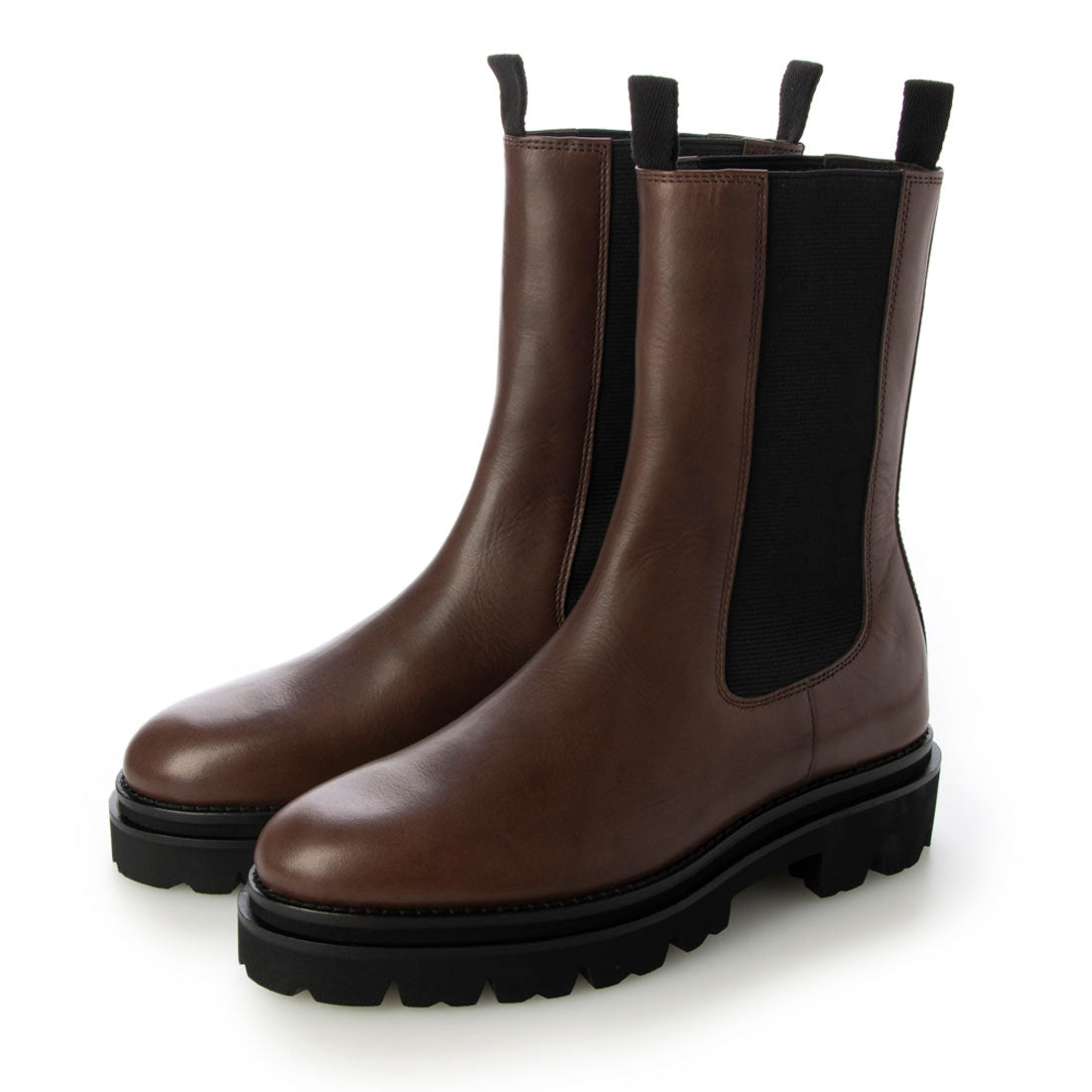 SAYA 45mm Tank Sole Genuine Leather Chelsea Boots