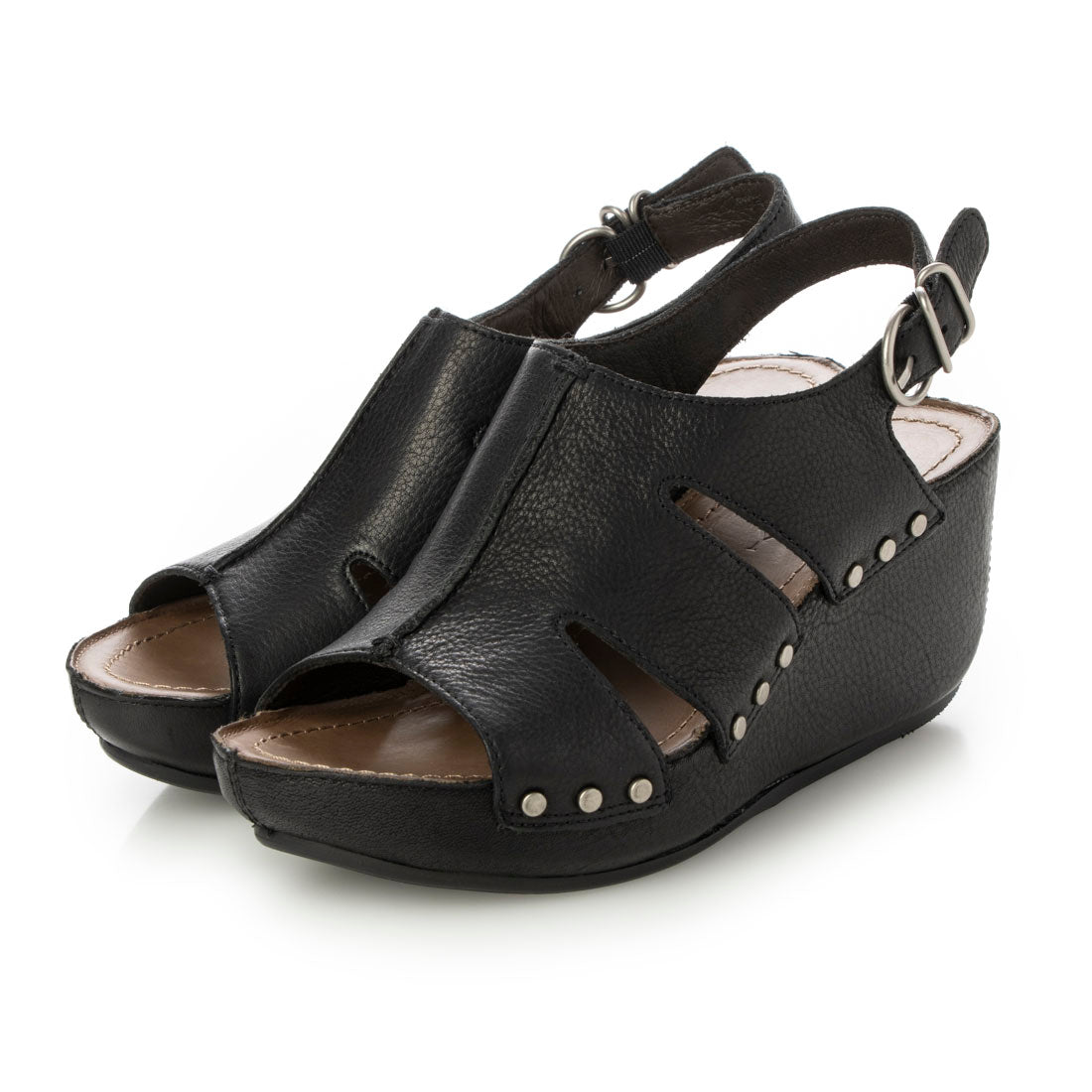 SAYA 7.5cm Platt-made genuine leather platform sandals