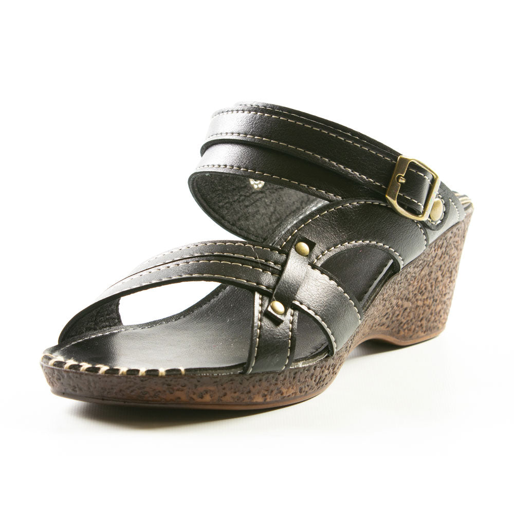 SANTA BARBARA POLO&RACQUET CLUB Women's Sandals, Japanese-made wedge sole 5507 made in jap