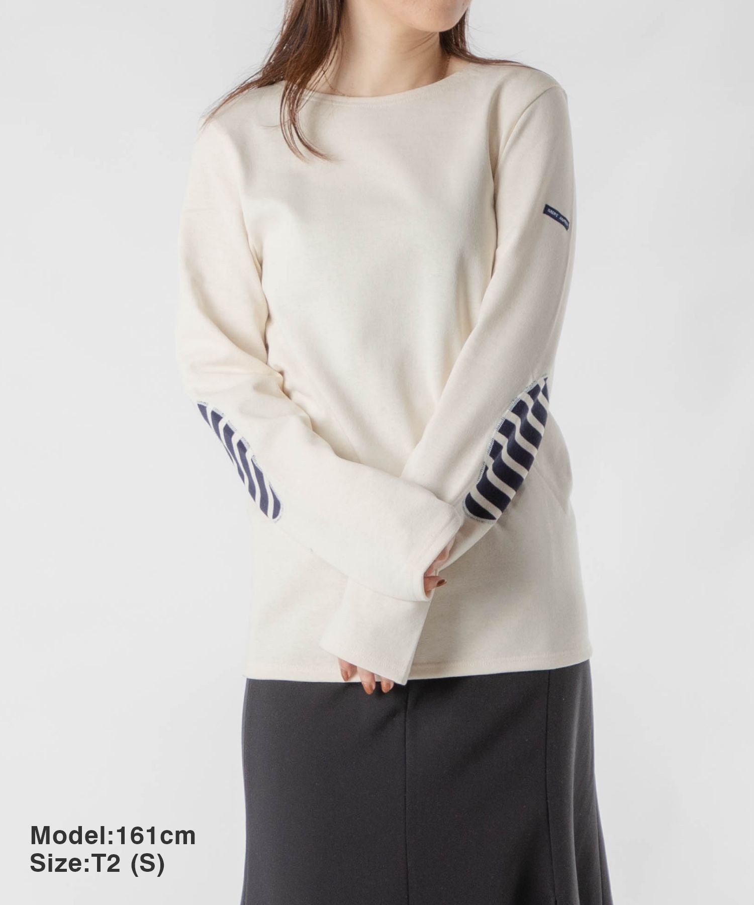 セントジェームス SAINT JAMES セントジェームス SAINT JAMES 8441 Tシャツ メンズ レディース トップス 長袖 ボーダーカットソー コットン ECRU MERIDIEN MODERNE U COUD 0844 (NAVY) NAVY