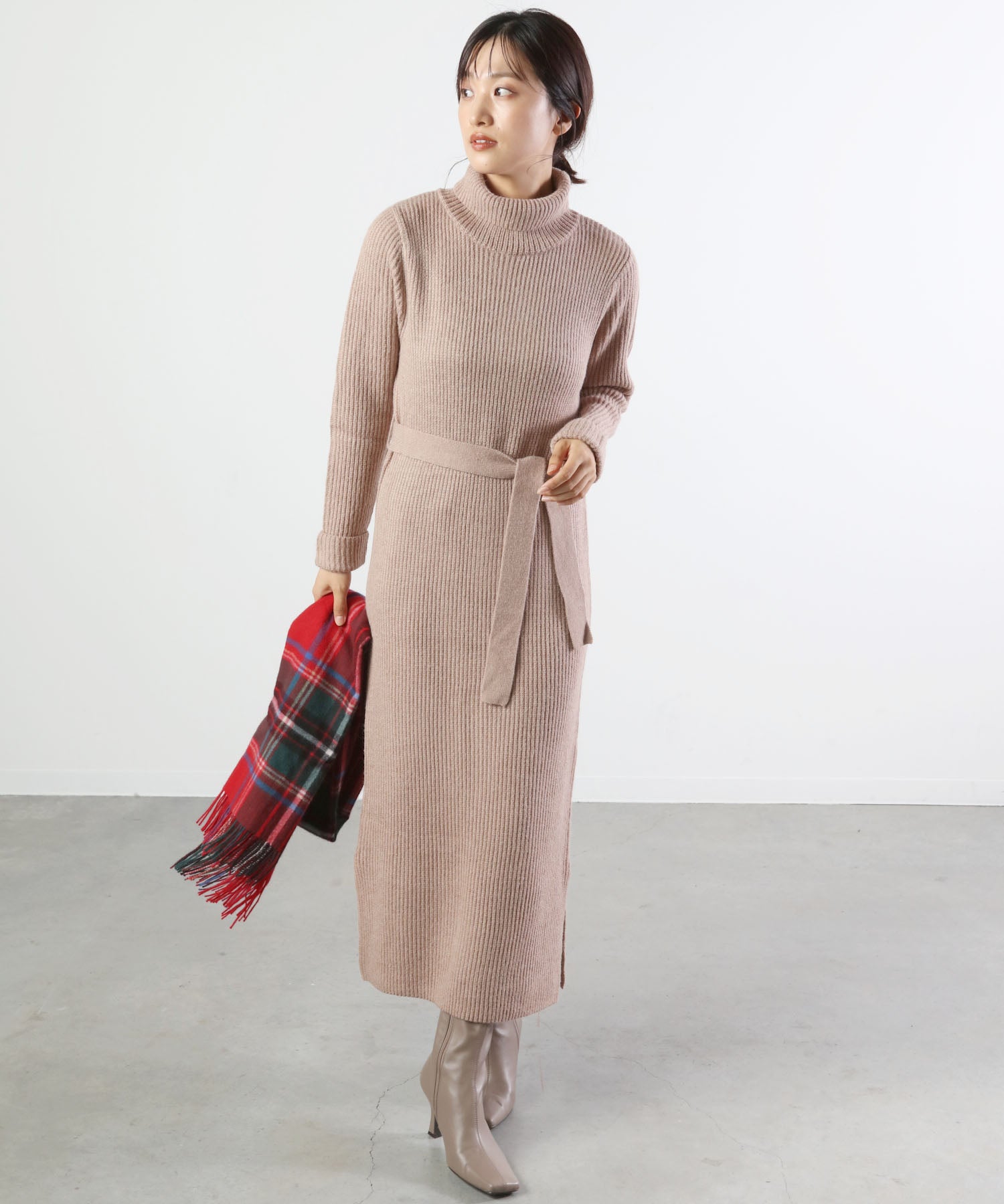 Toac Slit Knit Dress