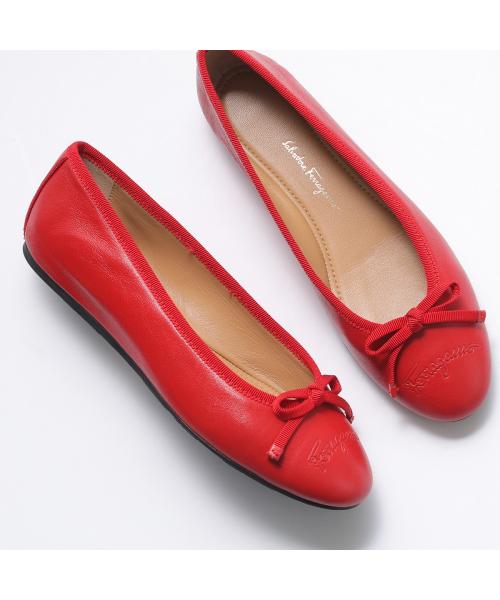 サルバトーレフェラガモ Salvatore Ferragamo FERRAGAMO バレエシューズ BALLERINA バレリーナ 754015 (LIPSTICK/レッド) LIPSTICK/レッド