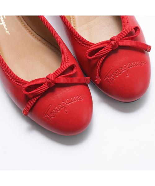 サルバトーレフェラガモ Salvatore Ferragamo FERRAGAMO バレエシューズ BALLERINA バレリーナ 754015 (LIPSTICK/レッド) LIPSTICK/レッド