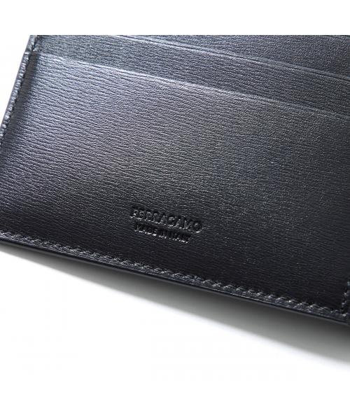 サルバトーレフェラガモ Salvatore Ferragamo FERRAGAMO 二つ折り財布 66 1328 小銭入れなし (001/NERO/ブラック) 001/NERO/ブラック