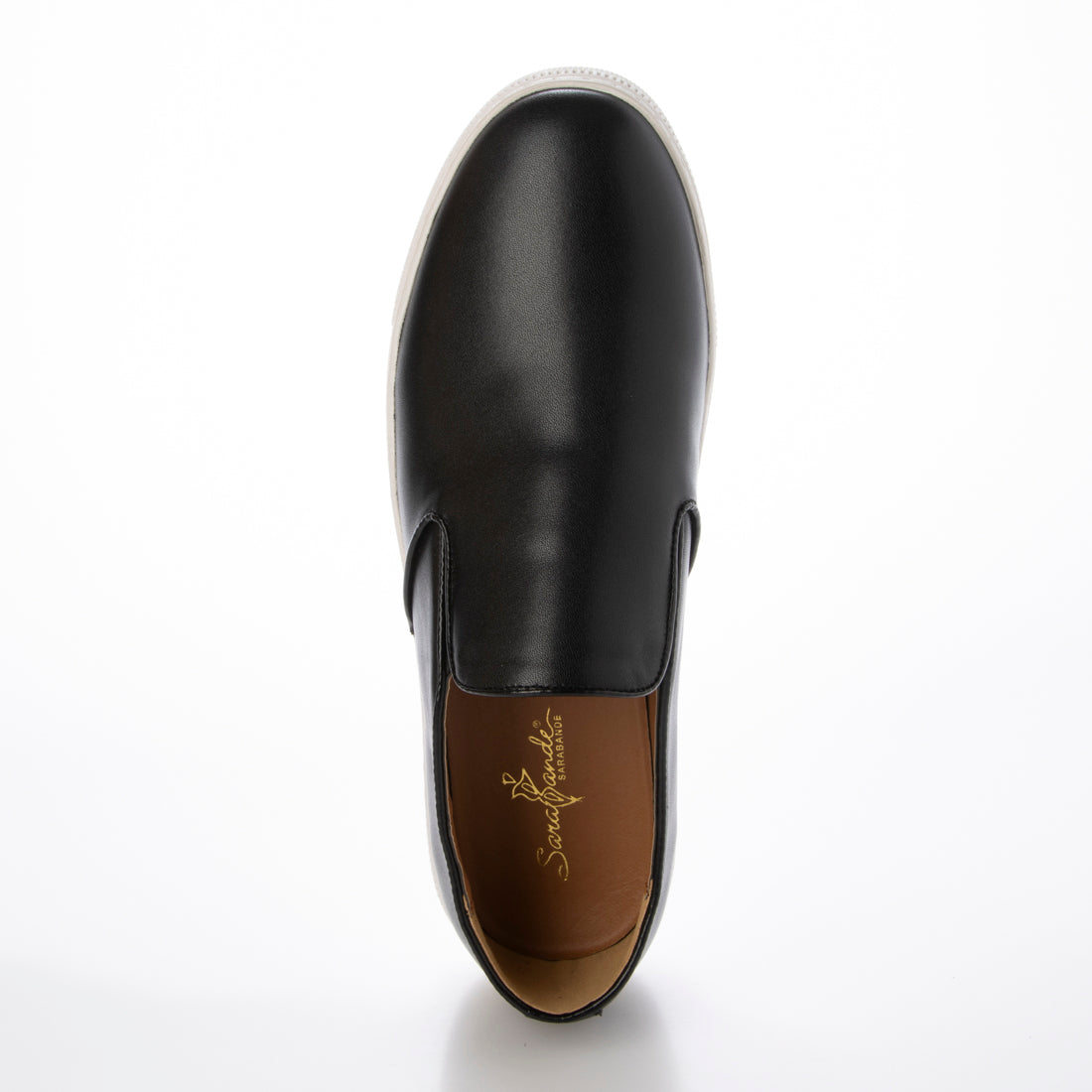 サラバンド SARABANDE 本革スリッポンスニーカー / 6122 (ブラック) ブラック