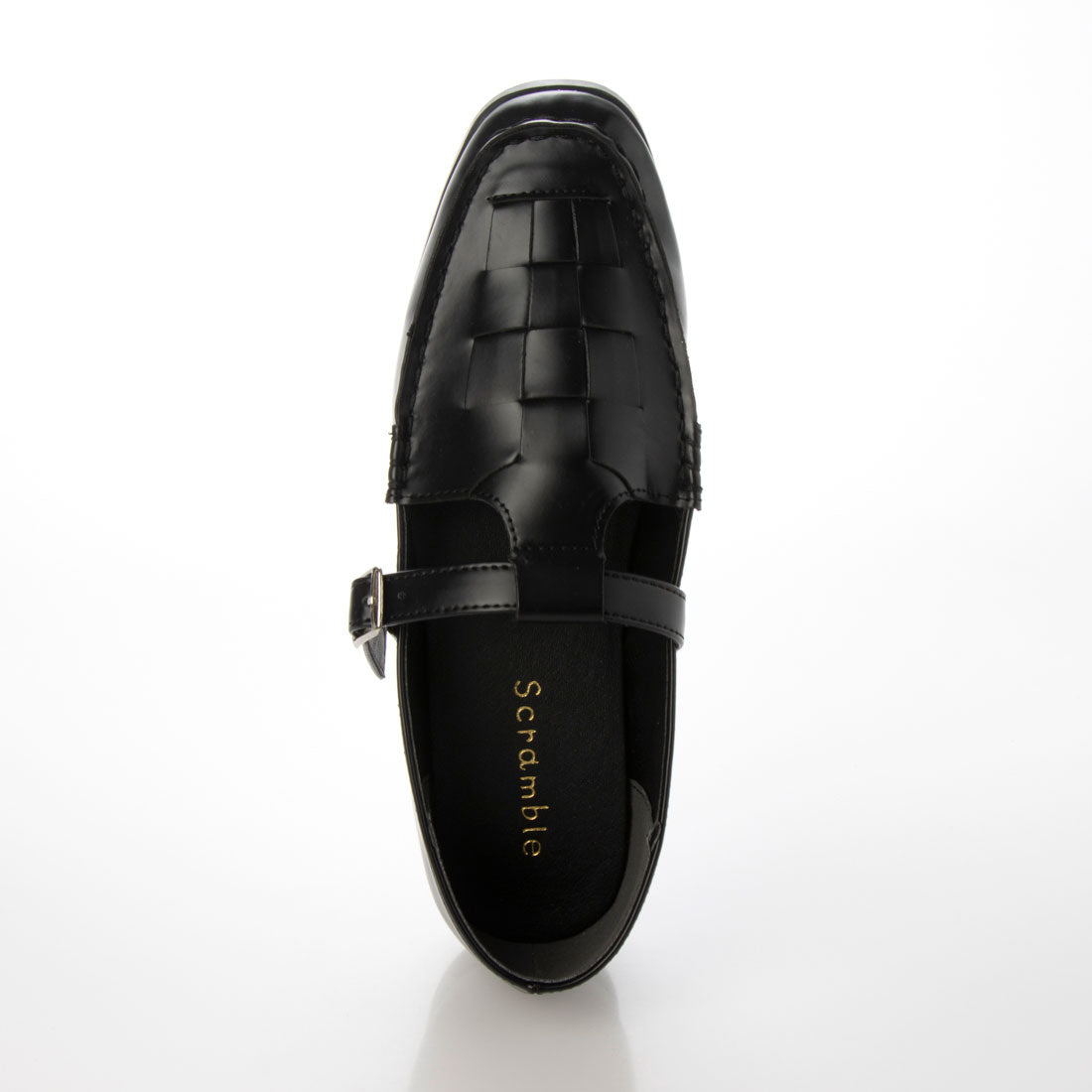 スクランブル Scramble 秋冬新作レディースシューズ メッシュストラップローファー