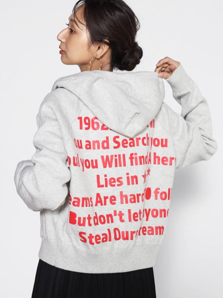 スコットクラブ SCOTCLUB リバーシブルロゴジップパーカー (ライトグレー) ライトグレー