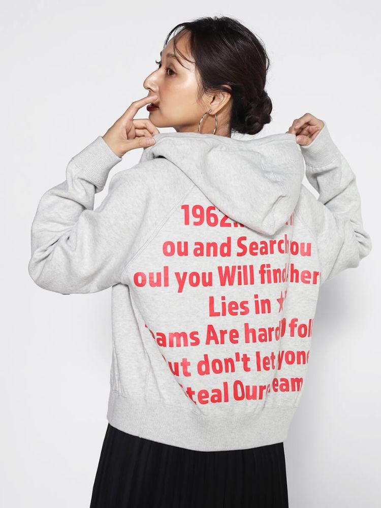 スコットクラブ SCOTCLUB リバーシブルロゴジップパーカー (ライトグレー) ライトグレー