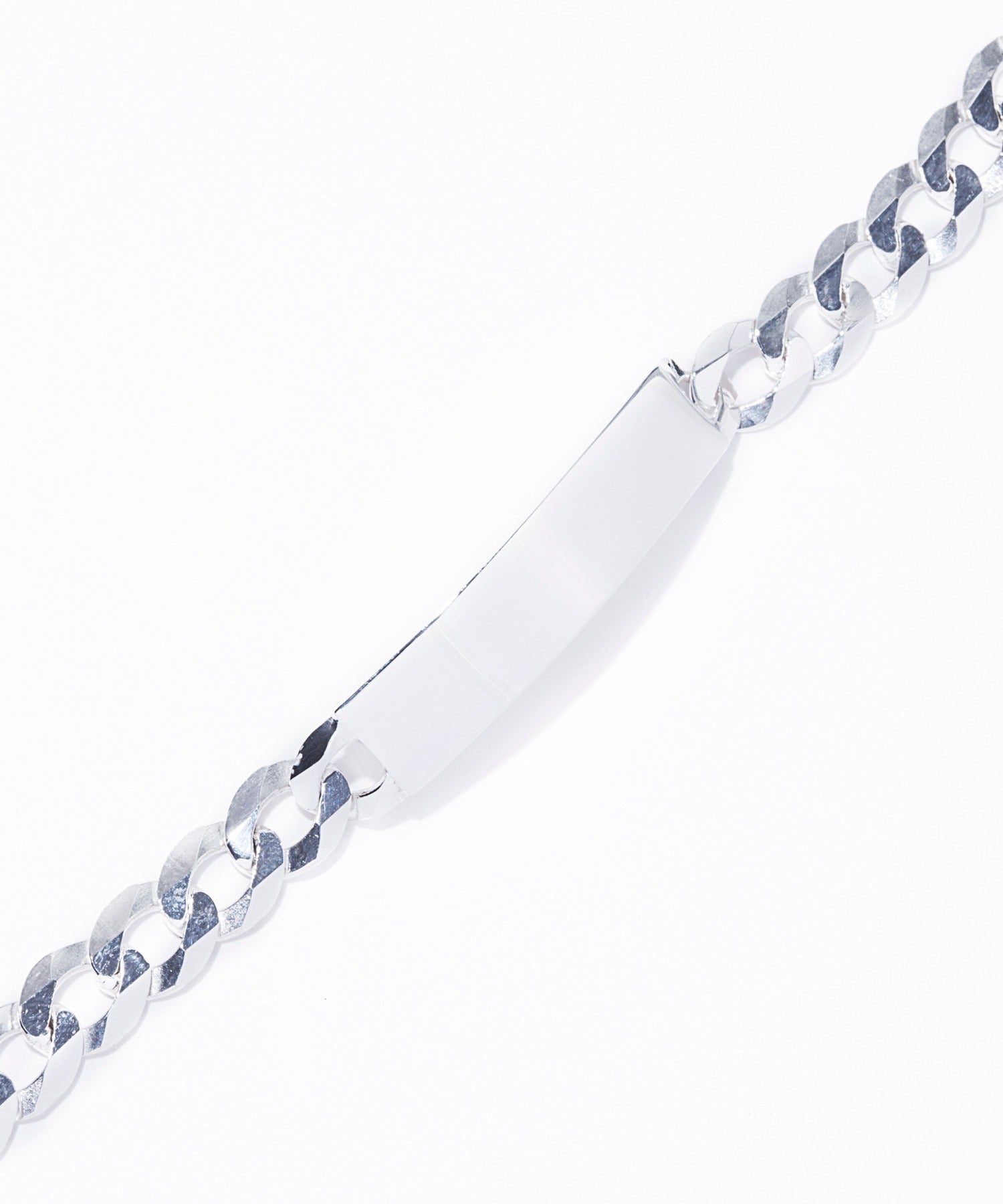 セットアップセブン SETUP7 【NEW BROWN】military plate chain bangle (シルバー) シルバー