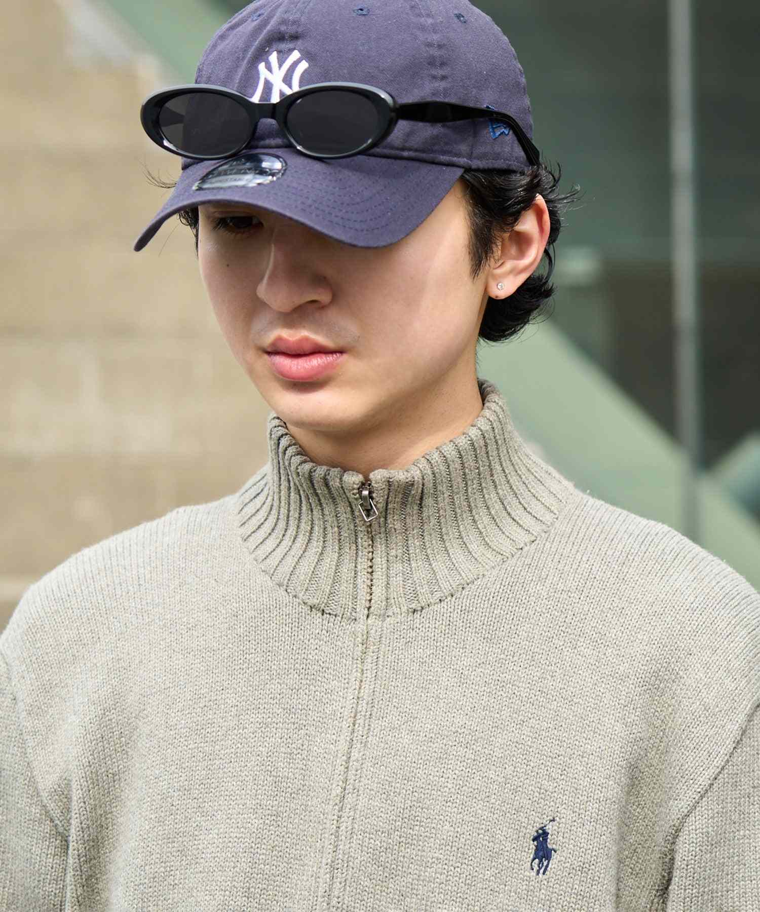 セットアップセブン SETUP7 オーバルデザインサングラス TY8502 (ブラック) ブラック