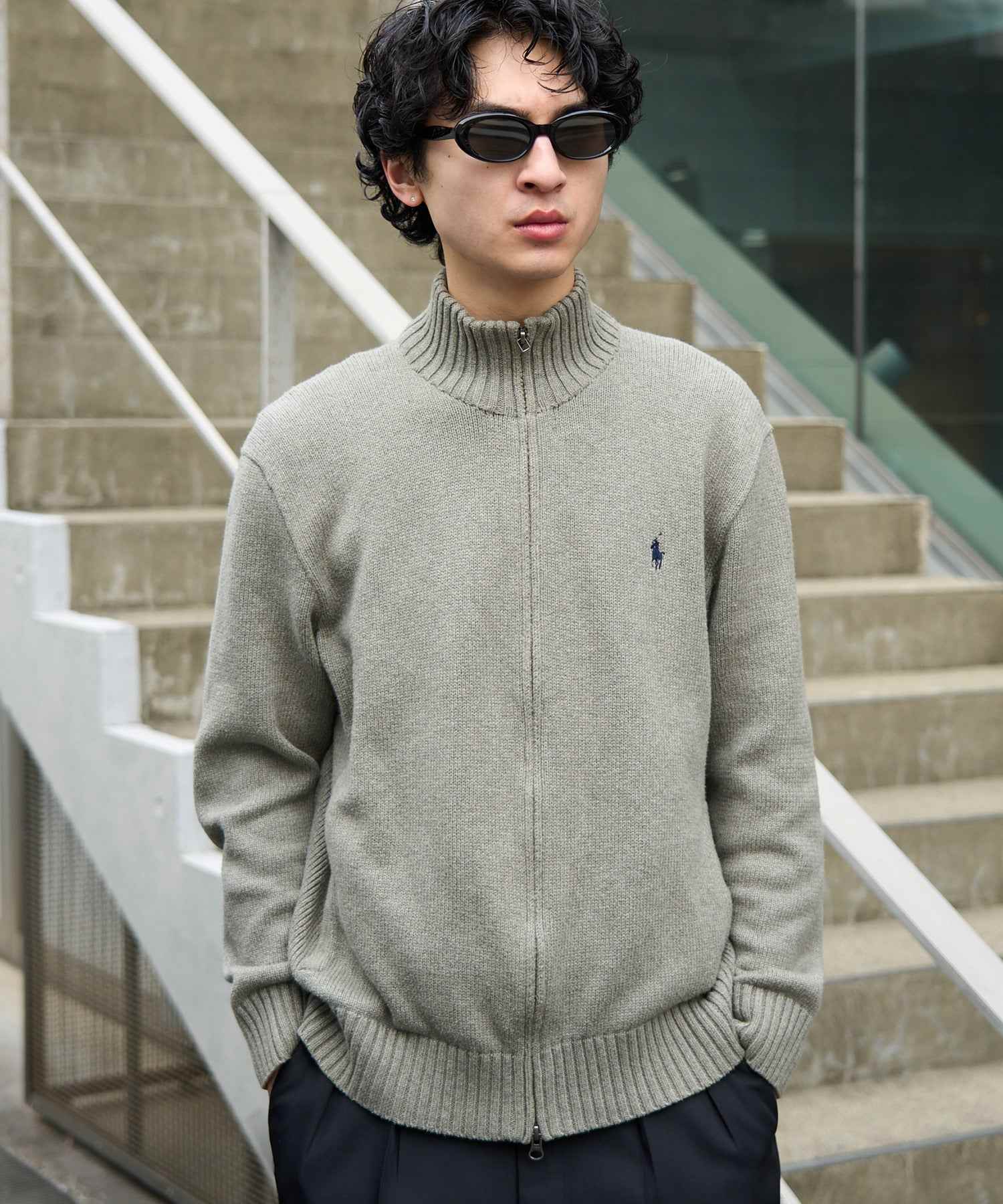 セットアップセブン SETUP7 オーバルデザインサングラス TY8502 (ブラック) ブラック