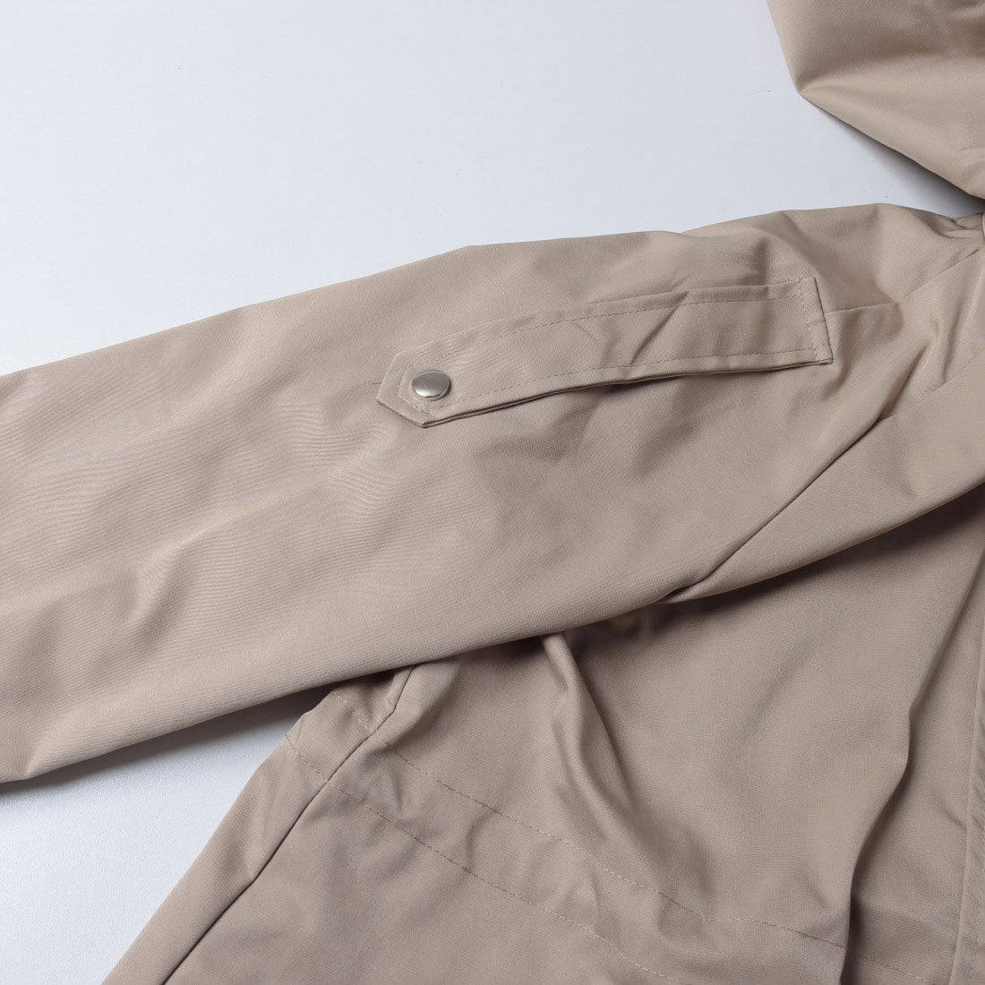 セットアップセブン SETUP7 クロップドギャザーフードジャケットKNF144 (ベージュ) ベージュ