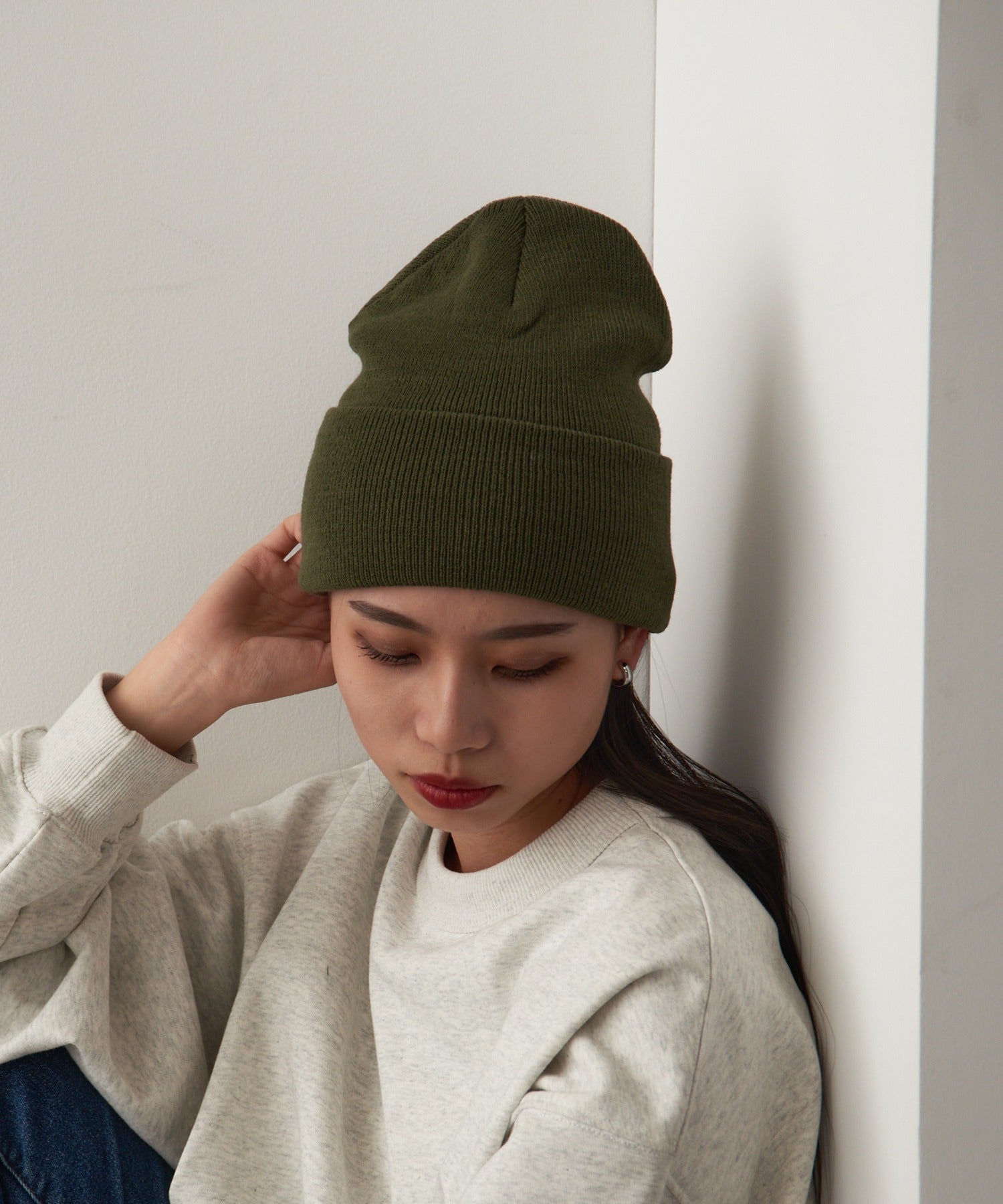 セットアップセブン SETUP7 【FLEXFIT】カフドニットビーニー FL1501KC MURS (オリーブ) オリーブ