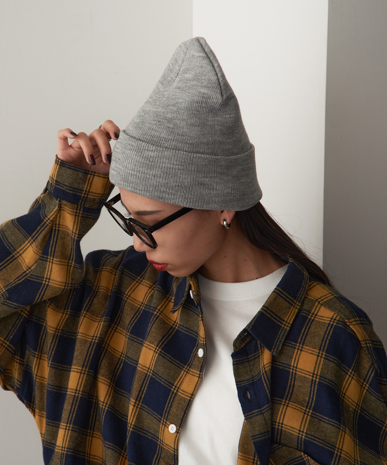 セットアップセブン SETUP7 【FLEXFIT】カフドニットビーニー FL1501KC MURS (ヘザーグレー) ヘザーグレー