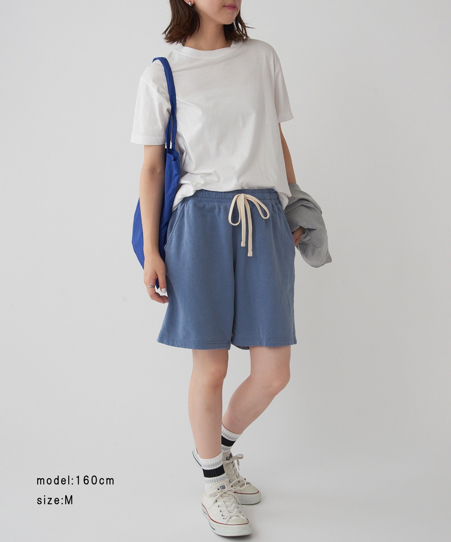 セットアップセブン SETUP7 6.4oz ガーメントダイスウェットショーツ CC1468 MURS (ブルー) ブルー