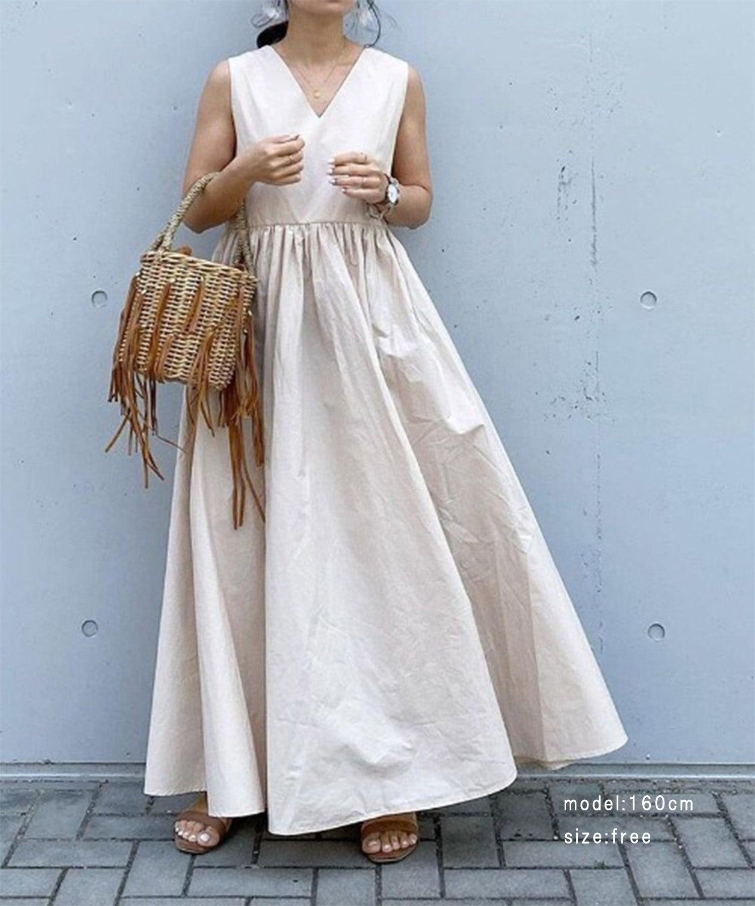 セットアップセブン SETUP7 ブロードライクAラインワンピース SCCH70 (アイボリー) アイボリー