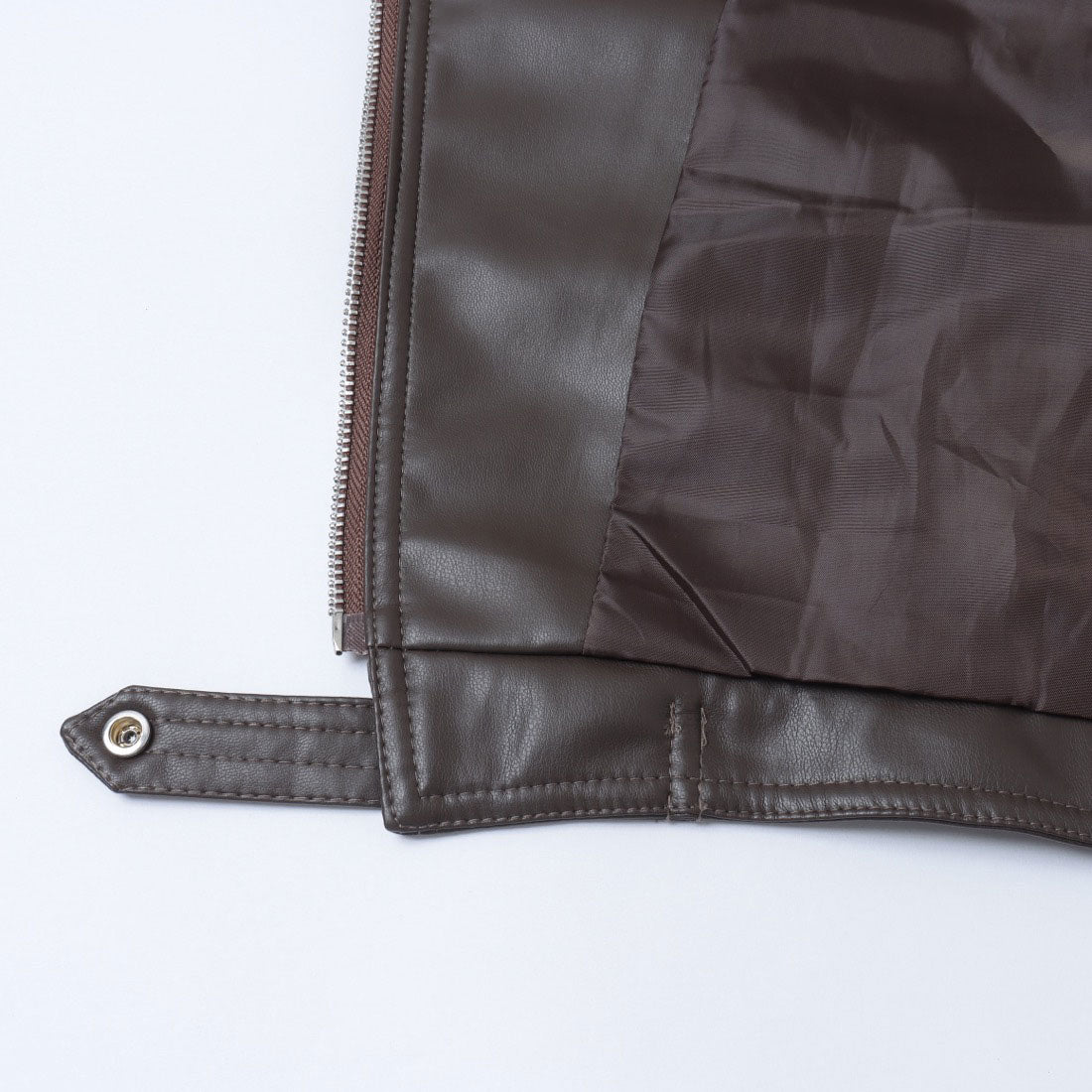 セットアップセブン SETUP7 クロップドバイカージャケット KNF (カーキ) カーキ