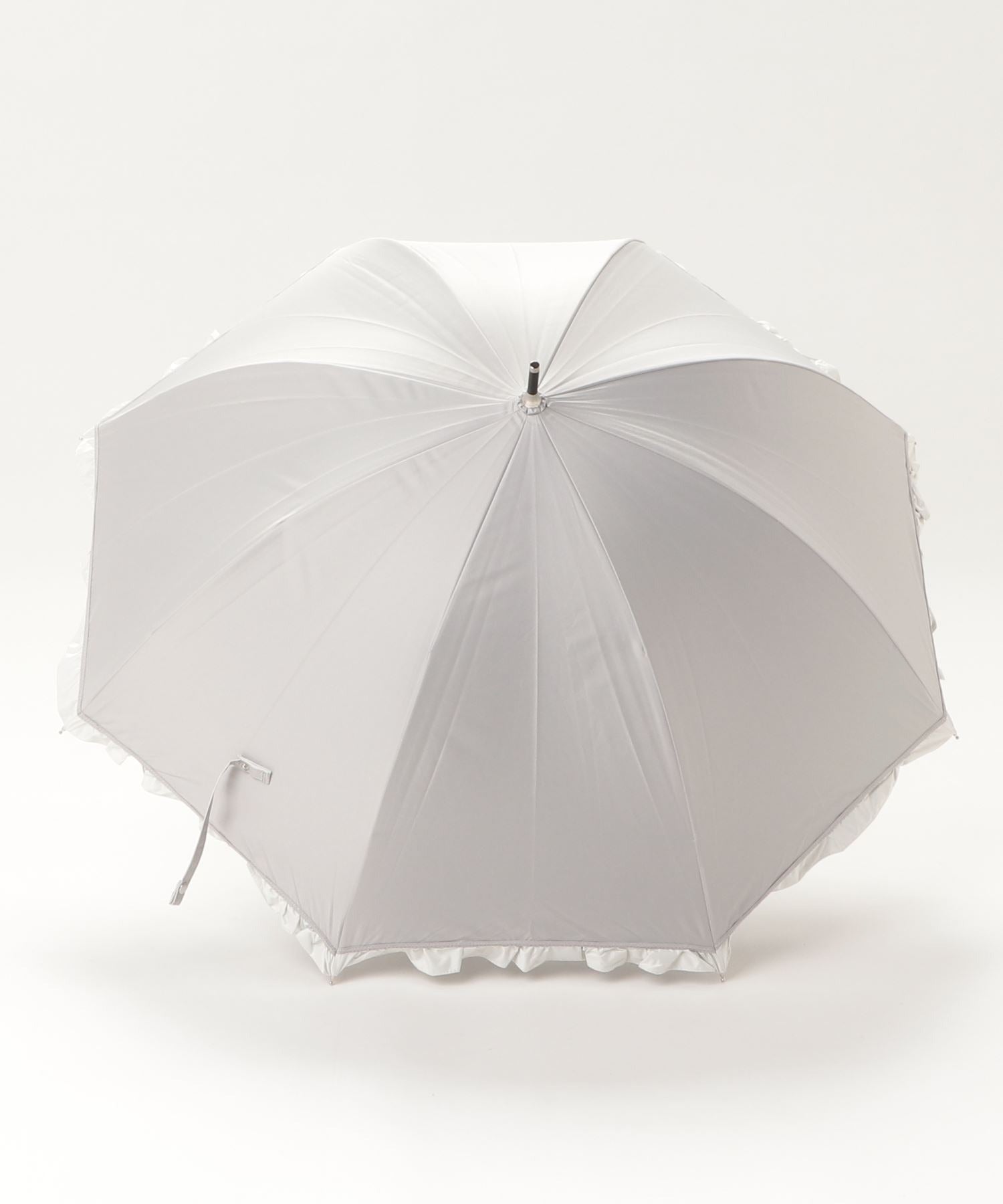 セットアップセブン SETUP7 晴雨兼用 バイカラーフリル バルーン 日傘 雨傘 レイン 紫外線カット・UVカット 21431 CLIR (ベージュ) ベージュ