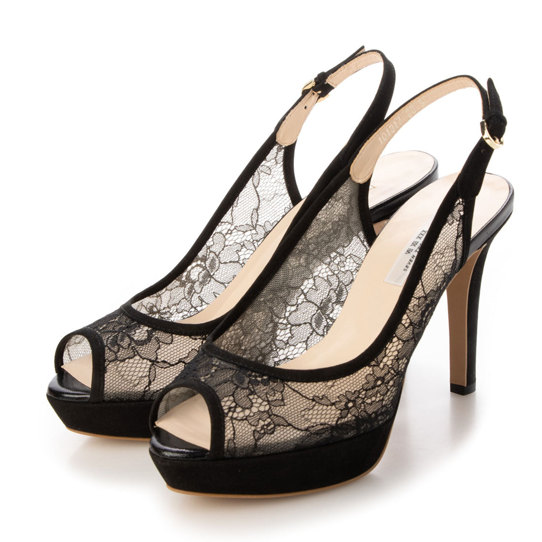 セヴン トゥエルヴ サーティ SEVEN TWELVE THIRTY レースストームバックバンドサンダル,ブラック