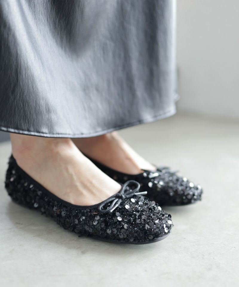 セスト SESTO スパンコールバレエシューズ