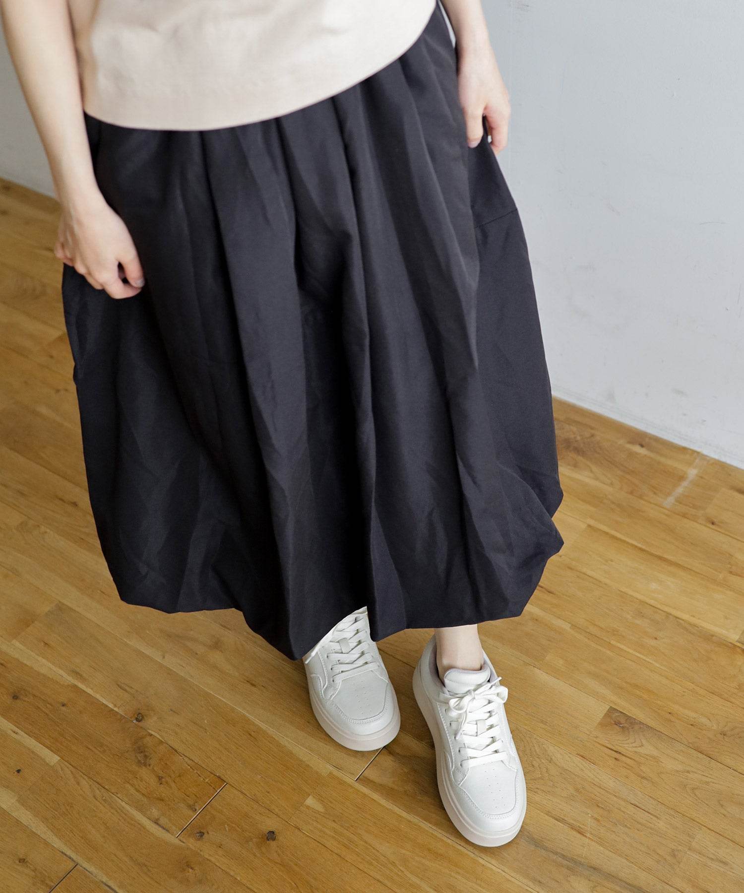 セスト SESTO 軽量厚底レースアップボリュームスニーカー (アイボリー) アイボリー