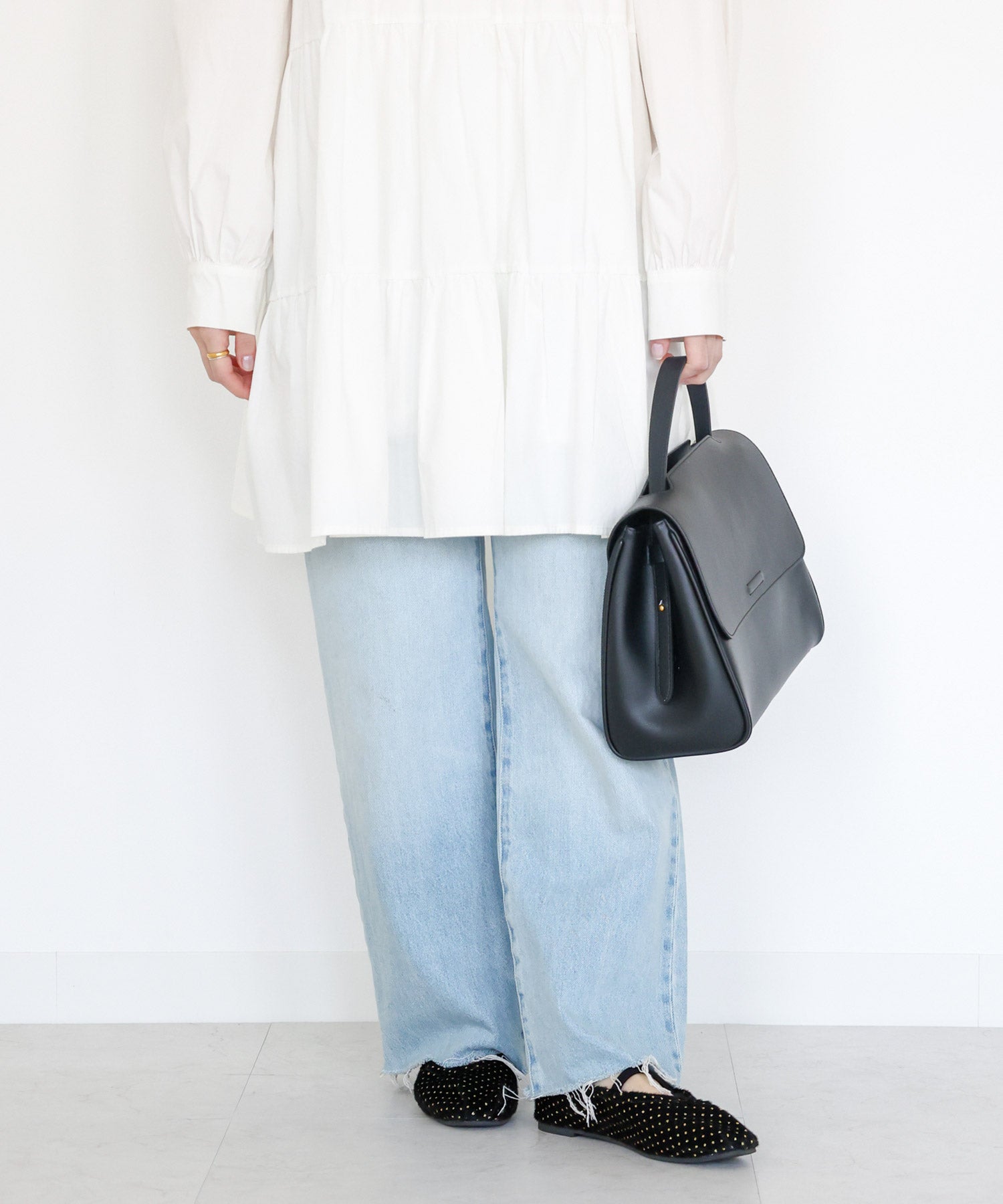 セスト SESTO タイニードットメリージェーンフラットパンプス (ブラックドット) ブラックドット