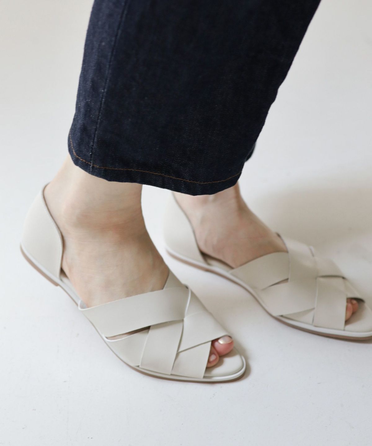 セスト SESTO イージーメッシュサンダル (アイボリー) アイボリー